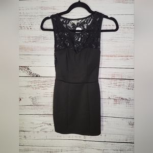 SPEECHLESS NWTS BLACK DRESS WITH LACE SIZE 3